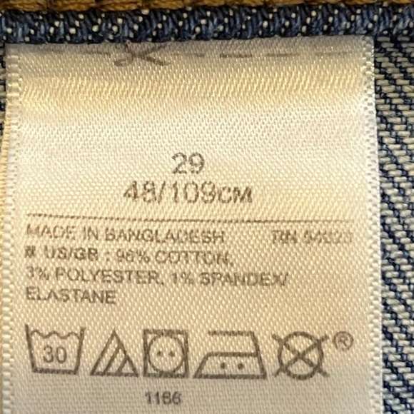 BANANA Republic High Rise Straight Leg Jeans Size 29 Medium Wash Ankle Length - Picture 8 of 10